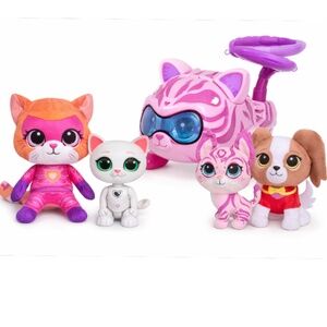 Disney SuperKitties Bundle Kitty Copter Willa Ginny Bitsy Mr Puppypaws